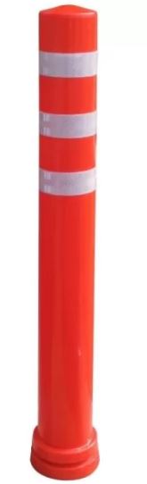 Potelet à mémoire de forme - Diamètre 80 mm - Hauteur 810 cm - Série TPA810 - Polyuréthane avec 3 bandes réfléchissantes_0