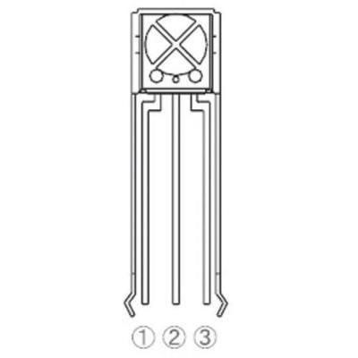 CAPTEUR INFRAROUGE (IR) ROHM SEMICONDUCTOR RPM7138-H4R FORME SPÉCIALE SORTIE AXIALE 940 NM 1 PC(S)