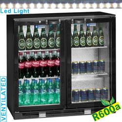 Refroidisseur de bouteilles ventilé Back Bar - 2 portes battantes - Volume 191L - Réfrigérant R600a - Thermostat mécanique +2°/+9°_0