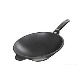 RISOLI' wok en fonte d'aluminium haute epaisseur manche en bakalite  cm 30 - aluminium 000080/30TP0_0