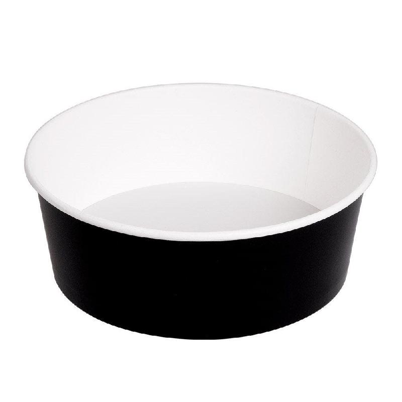 Saladier en carton noir 1300ml Ø18,7/16x7cm par 300_0