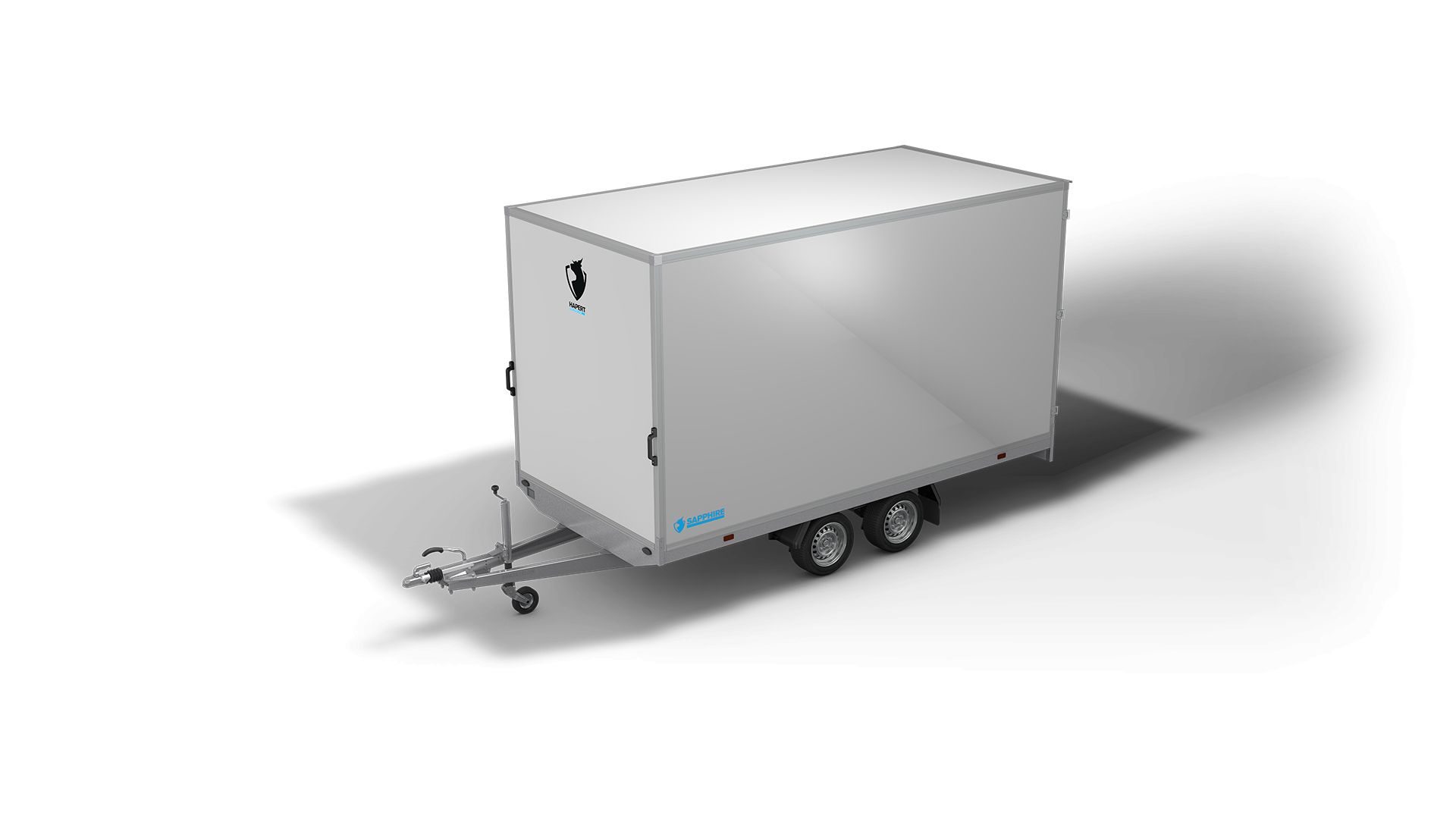 Sapphire H-2 - Remorque fourgon double essieu - Hapert - 2000 à 3500 kg - Formats 280x160x150 à 605x240x250_0