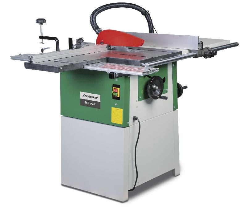 Scie circulaire sur table stationaire hauteur de coupe 80 mm 1,5 kW 230V y comprise lame de scie circulaire dia. 254 mm Holzstar TKS254E 230V_0