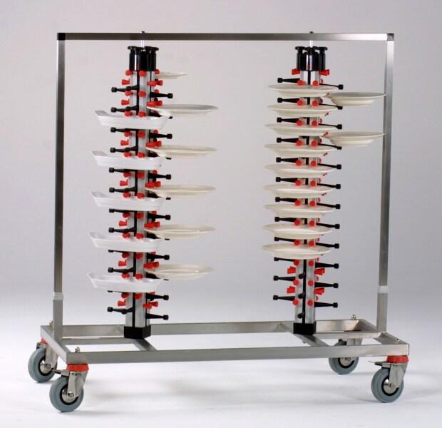 Distributeur assiettes - 96 assiettes - Ø380mm - 1380x600x1200mm - TWIN-96 - Saro - 4017337066933_0