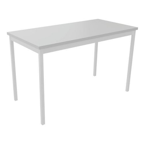 TABLE DE RÉUNION TREFF 120 X 60 GRIS CLAIR / BLANC