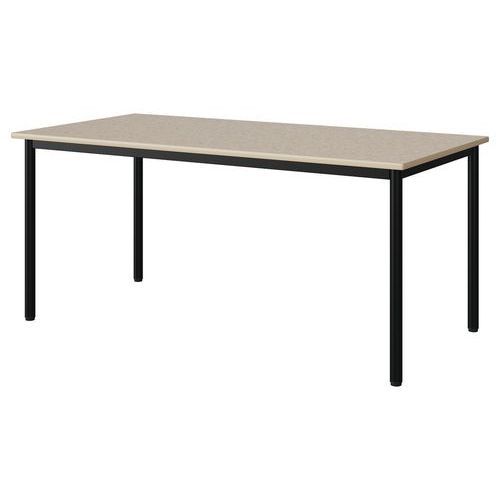 TABLE MALIBU 160X80 T5 4P ST ISOS BEIGE 1460/BEIGE NOIR 9005