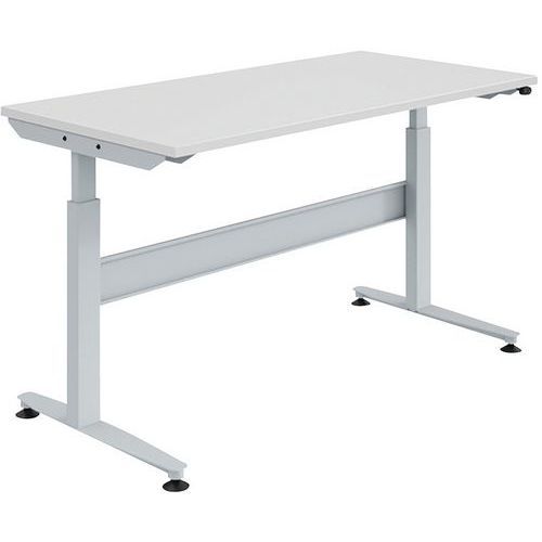 TABLE REGULOG MÉLA L1800 P750 REGL 719-1119 ELEC GRIS CLAIR - SOFAME