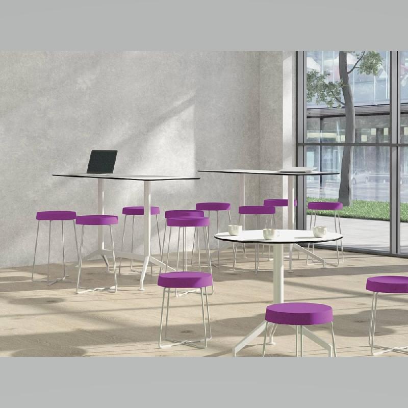 Tables hautes rectangles LET'S MEET - Forma 5 - design moderne - plateaux mélaminés - 8 coloris_0