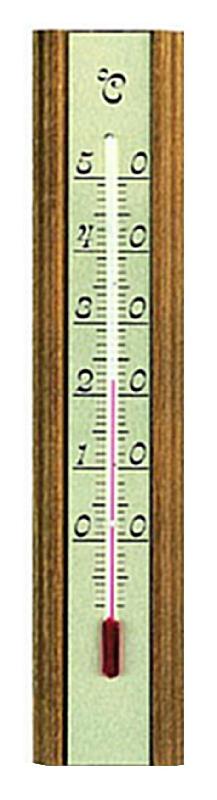 Thermomètre à liquide - Chêne/Alu #1216T - Thermomètre classique intérieur_0