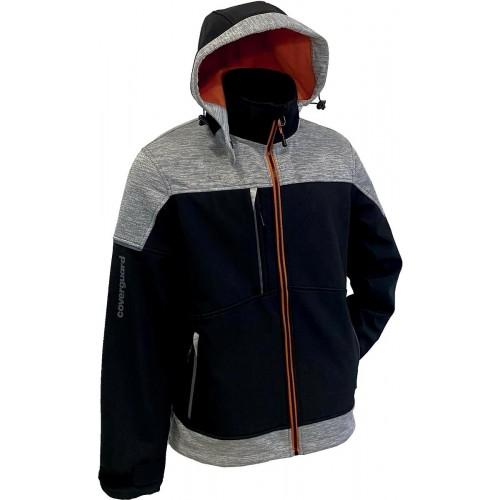 VESTE DE TRAVAIL SOFTSHELL 3 COUCHES - BANJO - AVEC CAPUCHE AMOVIBLE - T S COVERGUARD