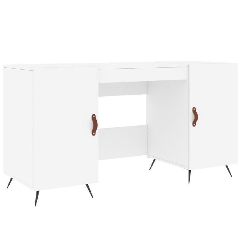 VidaXL Bureau blanc 140x50x75 cm bois d'ingénierie Modèle Orion Work Pro - 829516_0