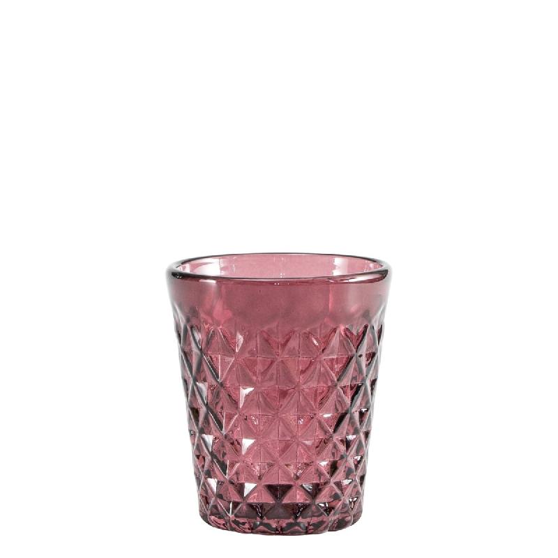 Zafferano Tumbler Balloton Collection Améthyste - Verre En Verre Soufflé À La Bouche Artisanal Avec Texture En Relief, Lot De 6 Pièces, 35 Cl - vi_0
