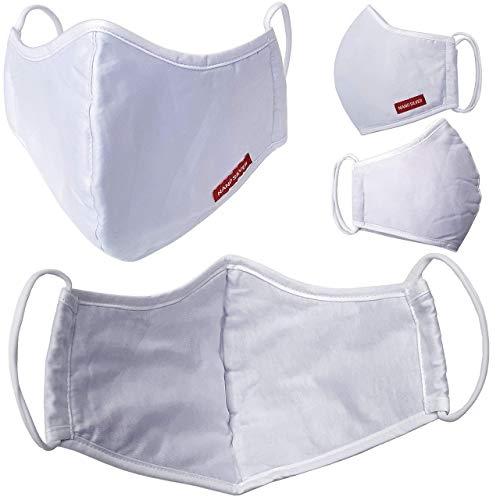 Lot de 2 masques respiratoires - lavables et réutilisables - 3 couches avec filtre à 94%_0