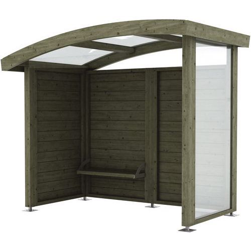 ABRI VOYAGEURS LIBENTER L 262 X 159 X H 224 CM - PIN TRAITÉ - MOBEXTAN