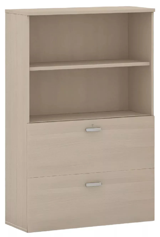 Armoire à dossiers suspendus So Madrid - 2 tiroirs - 1 niche - 1 étagère - hauteur 158 cm - 4 largeurs au choix - finitions variées_0