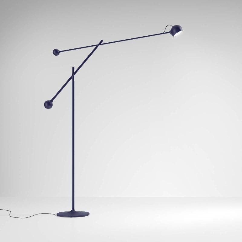 ARTEMIDE IXA LAMPADAIRE LED RÉGLABLE BLEU