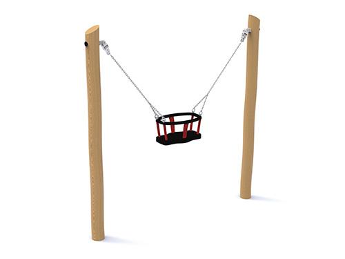 Balançoire Swing siège berceau en bois de robinier_0
