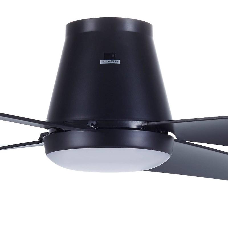 BEACON LIGHTING VENTILATEUR DE PLAFOND LED BEACON ARIA CTC, NOIR, 122 CM, SILENCIEUX