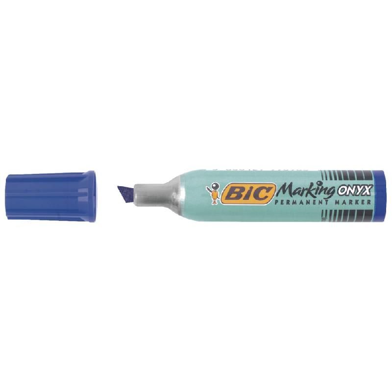 BIC MARQUEUR PERMANENT BIC ONYX MARKER 1482 - POINTE CONIQUE - BLEU - PETIT MODÈLE (PRIX À L'UNITÉ)