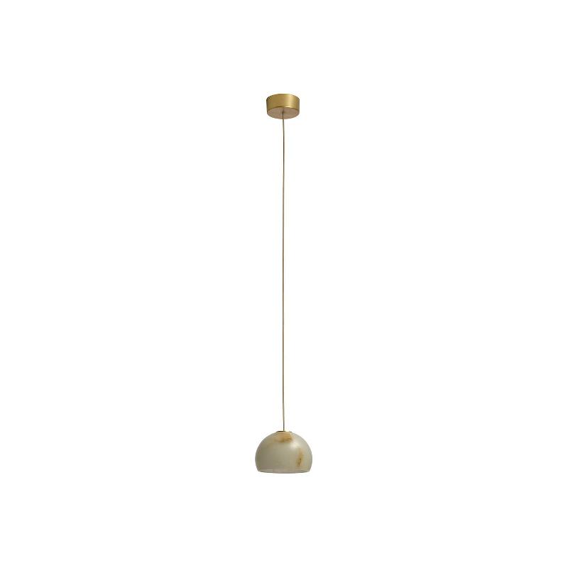 CARPYEN SUSPENSION LED NEIL, ALABASTER, OR, Ø 15CM