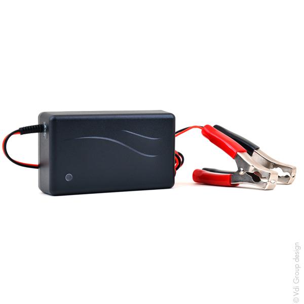Chargeur de batterie plomb Mascot 2040 - 12V/4A 110-230V - Pinces crocodiles - Charge intelligente_0