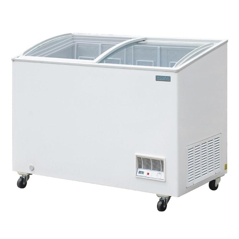 Congélateur coffre vitré blanc 270 litres - portes coulissantes - GM499 - 1195x654x928mm_0