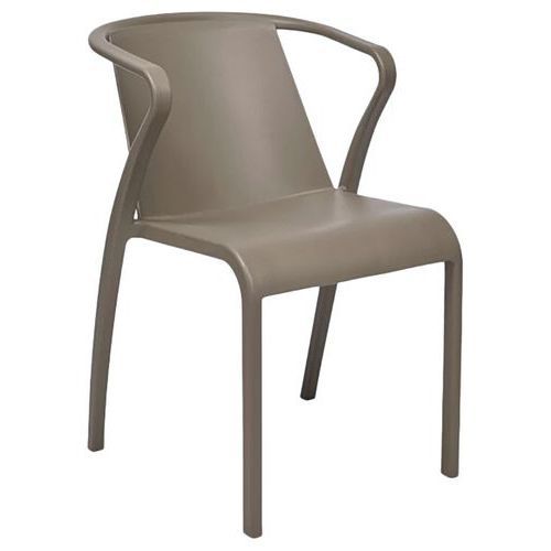 FAUTEUIL FADO POLYPROPYLÈNE - TAUPE - STAMP
