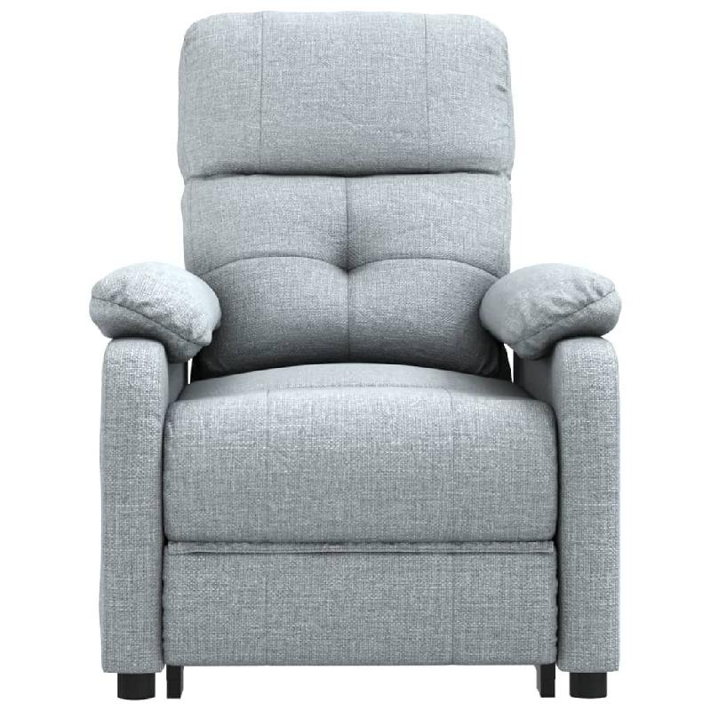 Fauteuil inclinable électrique Gris clair Tissu Modèle Germelis - 8720286549896_0