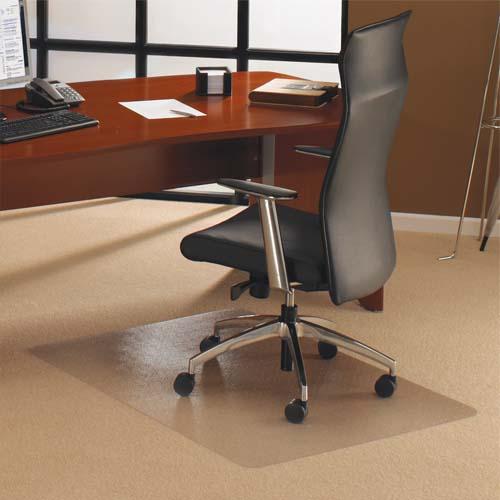 Floortex tapis protège-sol polycarbonate pour sol dur rectangle 121x134_0