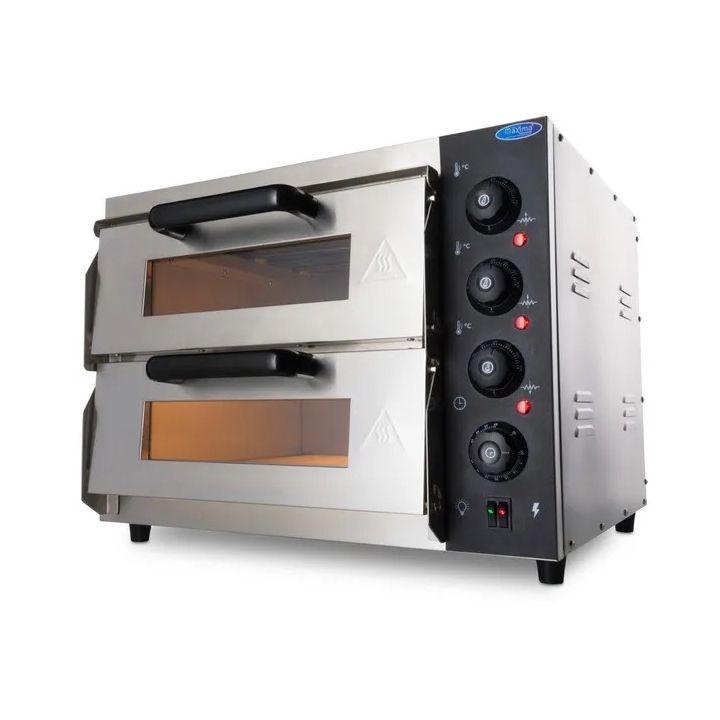 Four à pizza compact 2 chambres - 2 pizzas Ø40 cm ou 8 pizzas Ø20 cm_0
