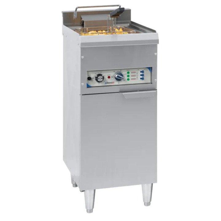 Friteuse inox électrique 16 Litres sur meuble, 12 000 W, 400 V - TRI_0