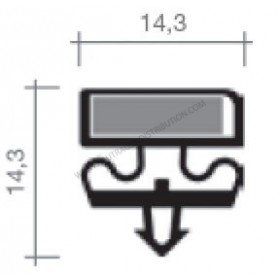 Joint JCA168N - Noir - Sur mesure pour chambre froide_0