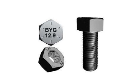 Kit boulon + écrou pour dent 17-7 - diamètre 12 mm - Minipelle-shop_0