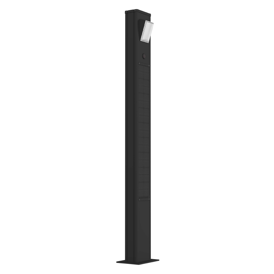 Luminaire d'éclairage public 20 w 2,7 m pour parking, lotissement, parc, voie verte, rue piétonne, abribus, zones d'activités commerciales et industrielles- totem 3k_0