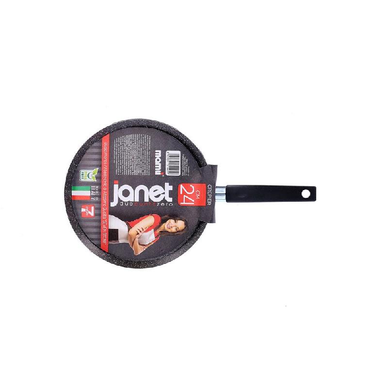 Crêpière Mamù, antiadhésive, en aluminium, sans PFOA, résistante aux rayures, fabriquée en Italie, Ø 24 cm - aluminium JANE2CREXXXXXX24_0