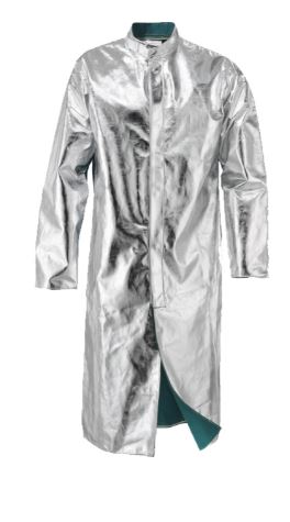 Manteau aluminisé doublé avec dos en coton ignifugé - Protection chaleur et projections métalliques - PCMAD20-M - COVAL_0