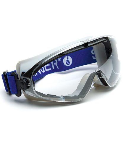 Masque panoramique DuraMaxx TM - protection anti-buée et anti-rayure - compatible lunettes de vue et demi-masques respiratoires_0