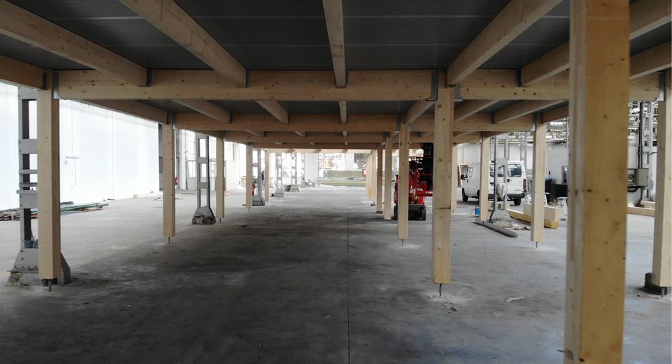 Mezzanine industrielle en bois - Citaneo - plateforme de stockage sur-mesure_0