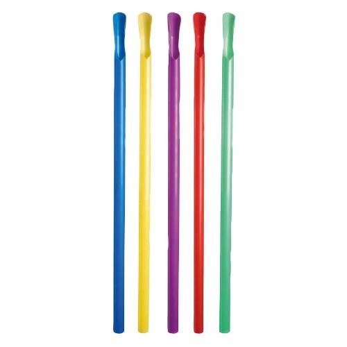 MONDO DECO Paille cuillère multicolores 21 cm Ø 8 mm x100 Mondo Déco - multicolore plastique polypropylène 3558840074639_0