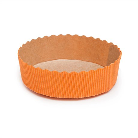 MOULE DE CUISSON PÂTISSERIE D.10X3 CM ORANGE PAPIER (VENDU PAR 450)