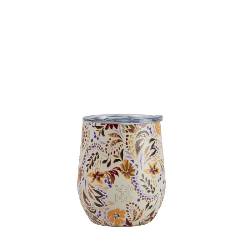 Mug isotherme Marbella 25 cl -  Décoré Rond Inox Yoko Design 7x7 cm - multicolore inox 3411800024894_0
