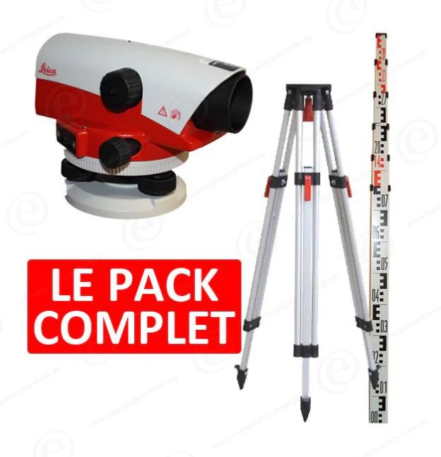 Niveau optique de chantier Leica avec grossissement 20x, écart Type 2.5mm - NA720_0