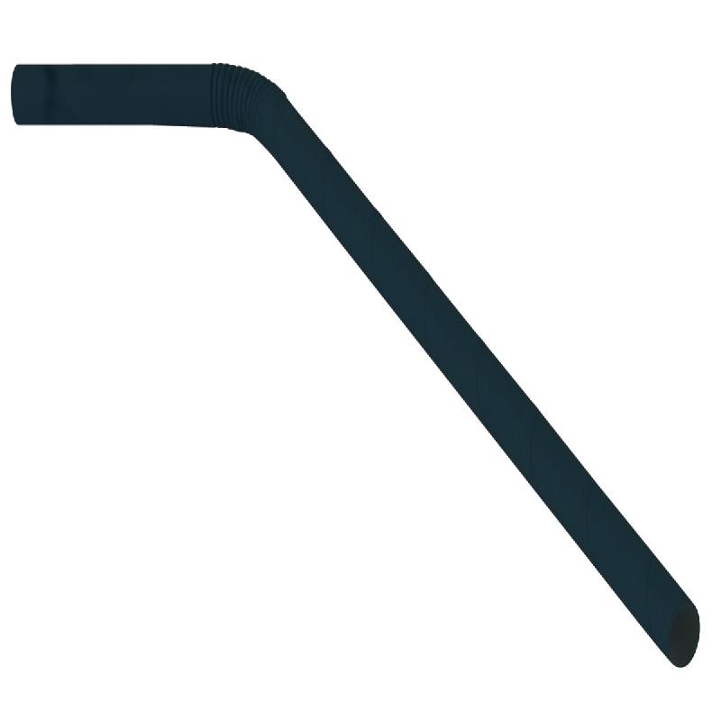 NOVACUP Paille papier flexible noire Ø 7 mm x 220 mm boissons froides et jus – Pack 5 cartons - lot de 20000 - noir papier OPXL69_0