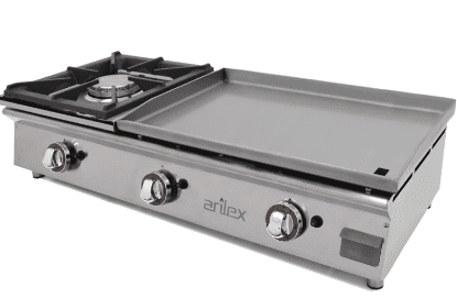 Plancha gaz 60cm +poêle 6KW ARILEX 100PGRFN_0