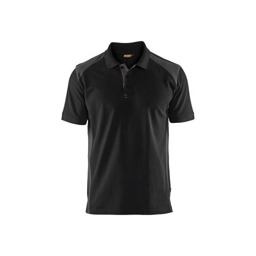 POLO DE TRAVAIL EN COTON PIQUÉ 3324 - NOIR ET GRIS FONCÉ - XXL BLAKLADER