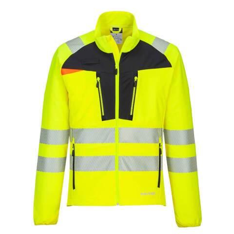 PORTWEST DX481 SOUS COUCHE ZIPPEE HV DX4 JAUNE/NOIR - TAILLE XXL