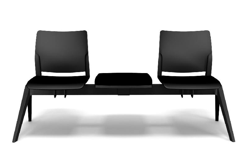 Poutre d'accueil en polypropylène Adela - Sokoa - 2 places + 1 tablette_0