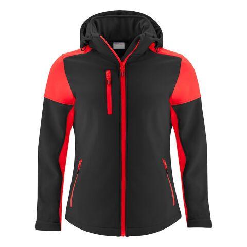 PRINTER PRIME PRIME VESTE SOFTSHELL FEMMES NOIR/ROUGE - TAILLE M