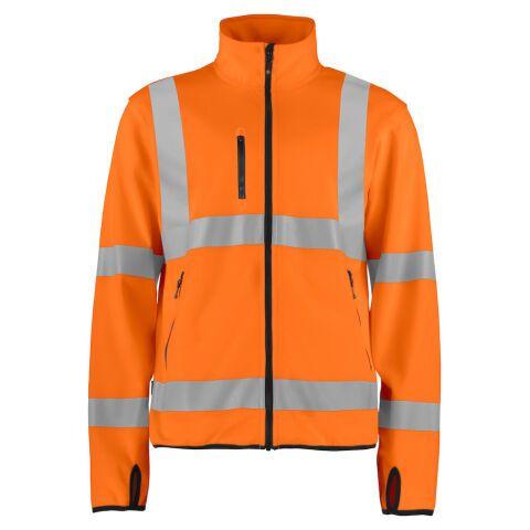 PROJOB 6105 SOFTSHELL 2 COUCHES - EN ISO 20471 CLASSE 3 ORANGE/NOIR - TAILLE M