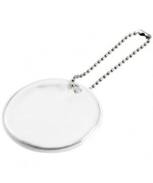 ROND MOYEN RÉFLÉCHISSANT À ACCROCHER H-16 RFX - BLANC - ACCESSOIRES DE SÉCURITÉ PUBLICITAIRES
